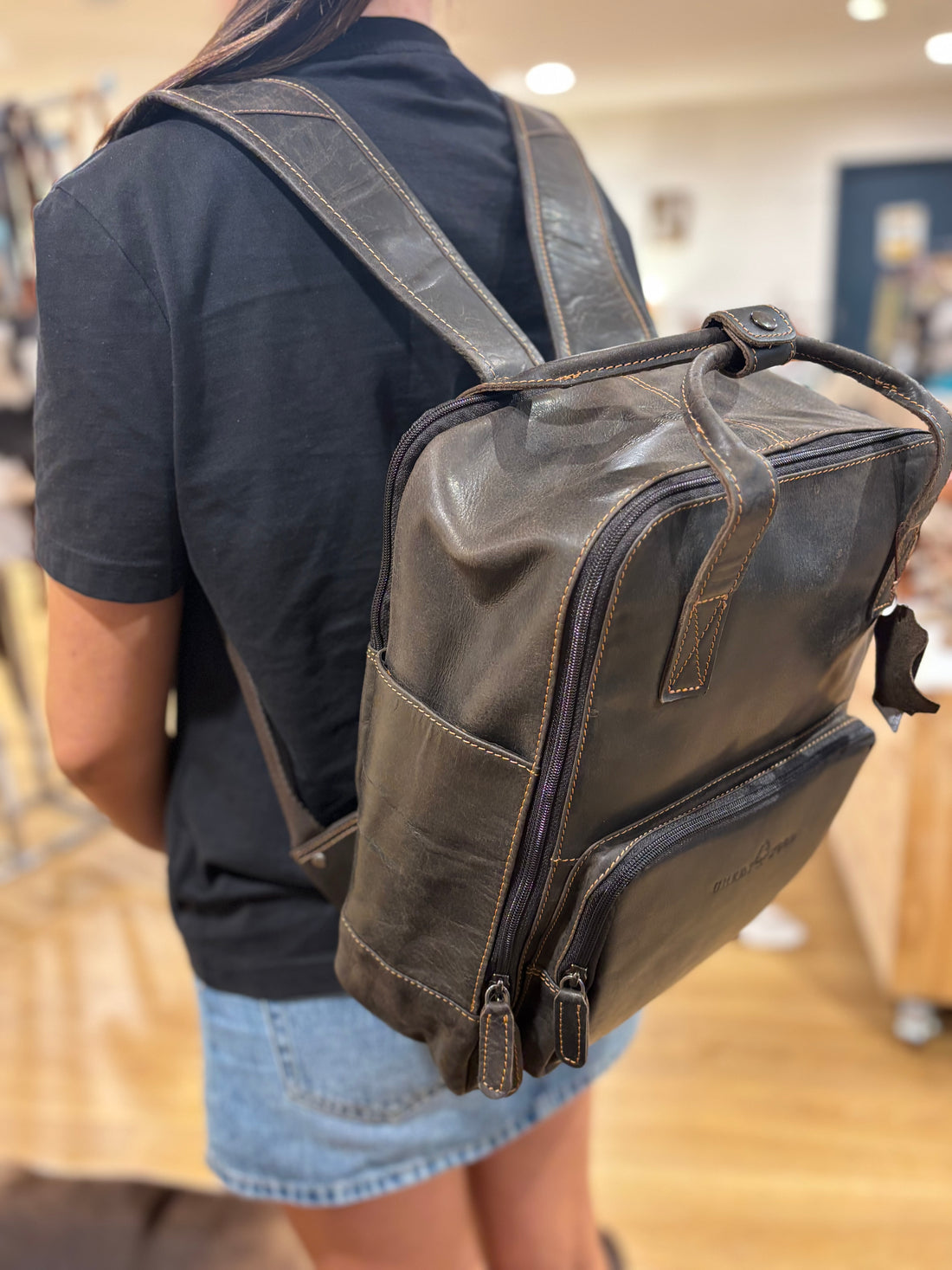 Leather Backpack 