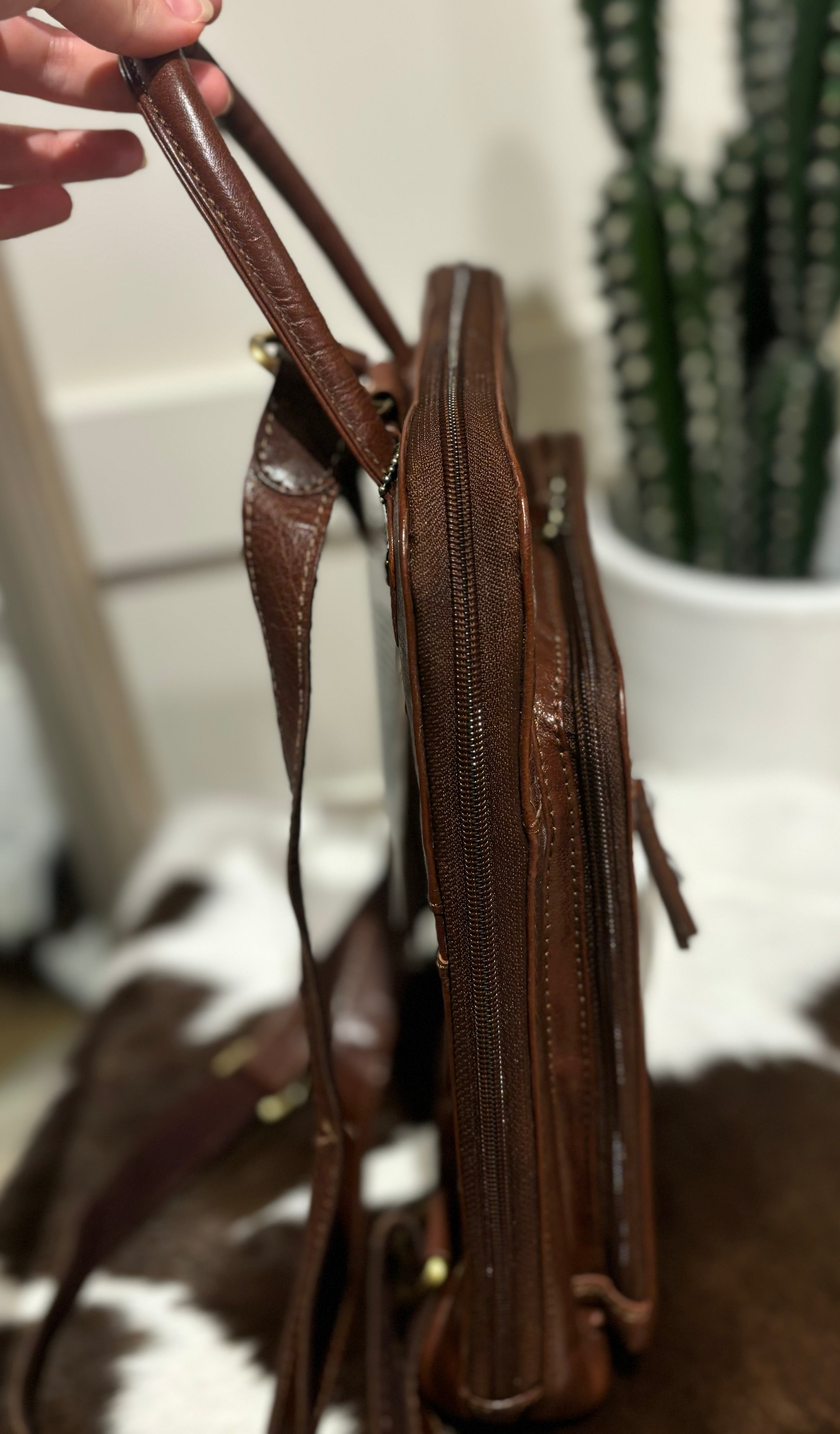 Travel Leather Backpack 