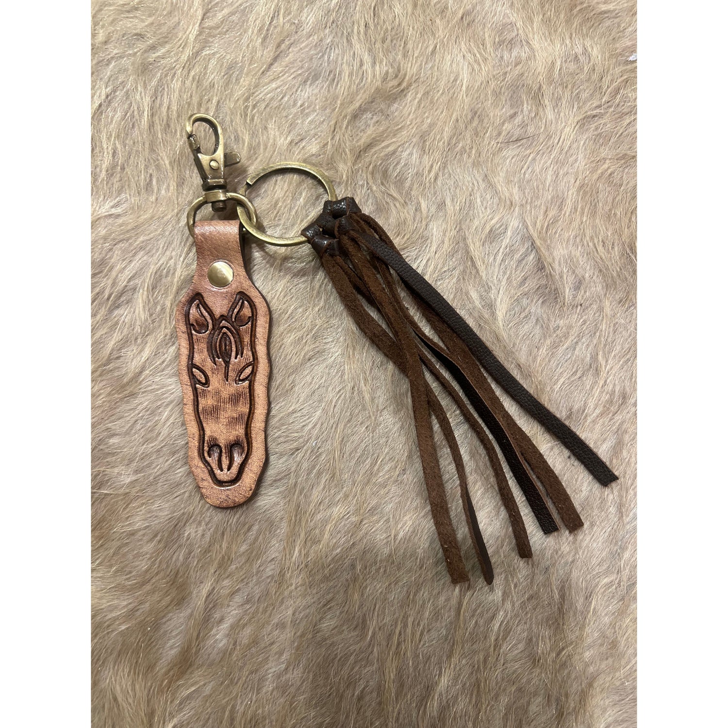 Horse Key Chain leather