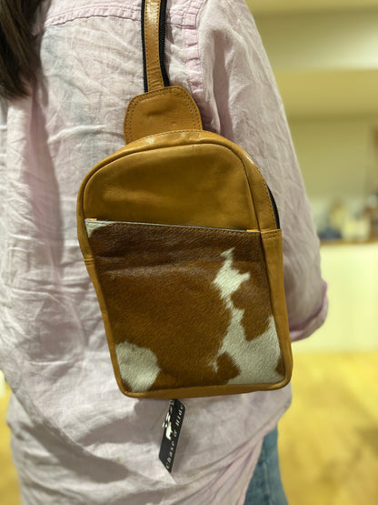 Bruges cowhide Crossbody 