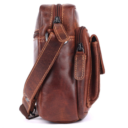 Greenwood Leather Ryder Crossbody Bag, Vintage Sandal