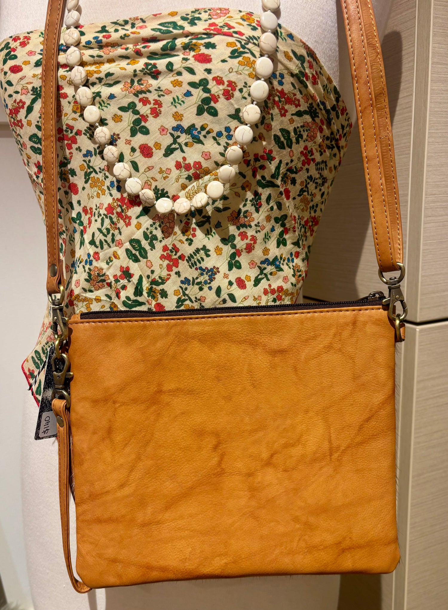Cowhide clutch bag 