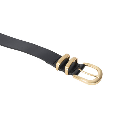 Greenwood Leather Elara Classic Leather Belt - LB010BLK