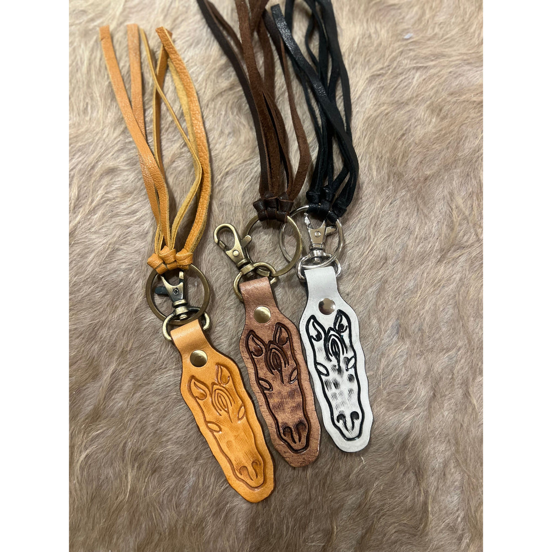 Horse Key Chain leather