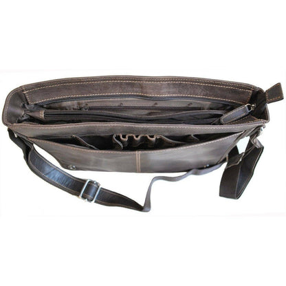 Leather Laptop Bag Berlin - Brown GW588BRN