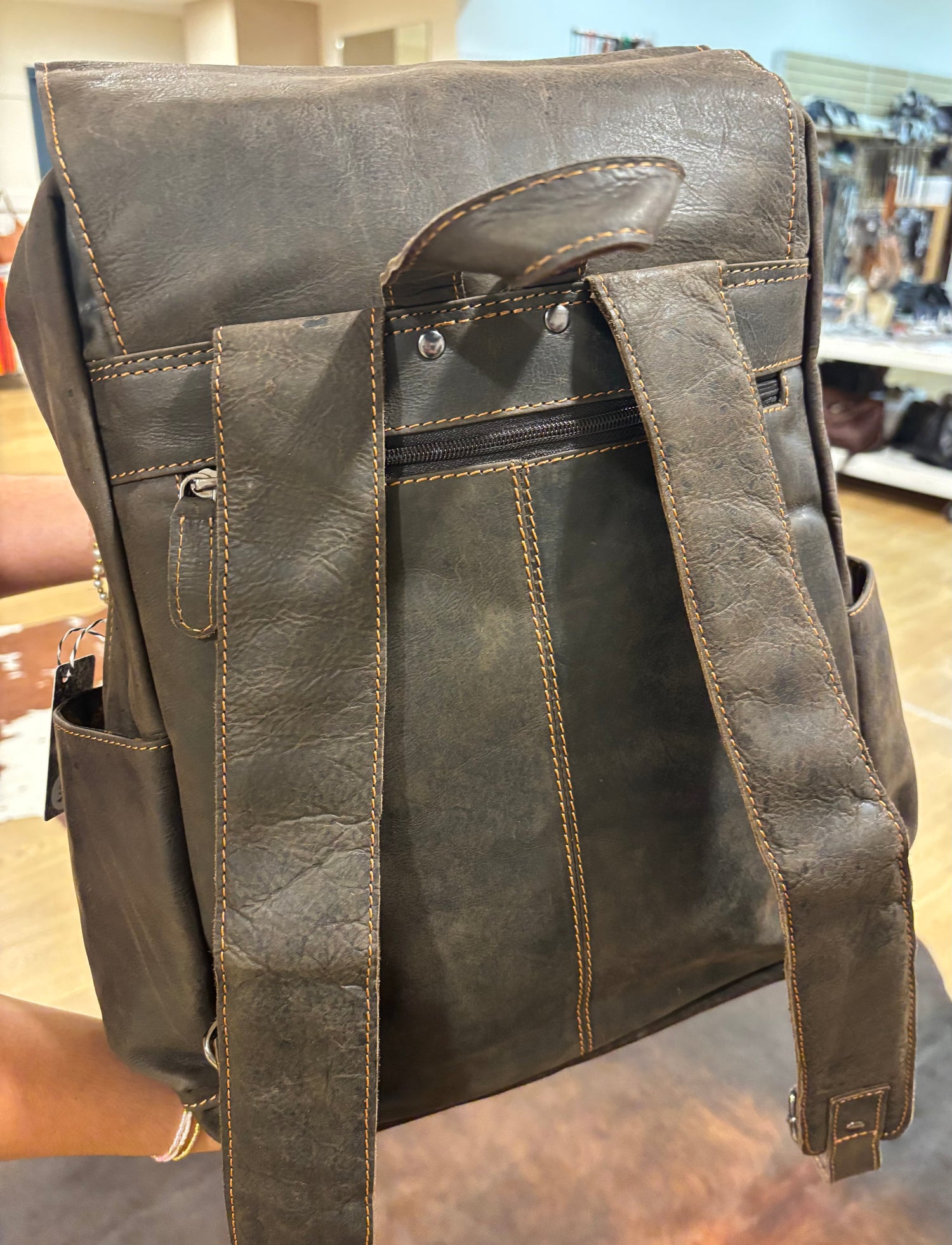 Leather Vintage Backpack 