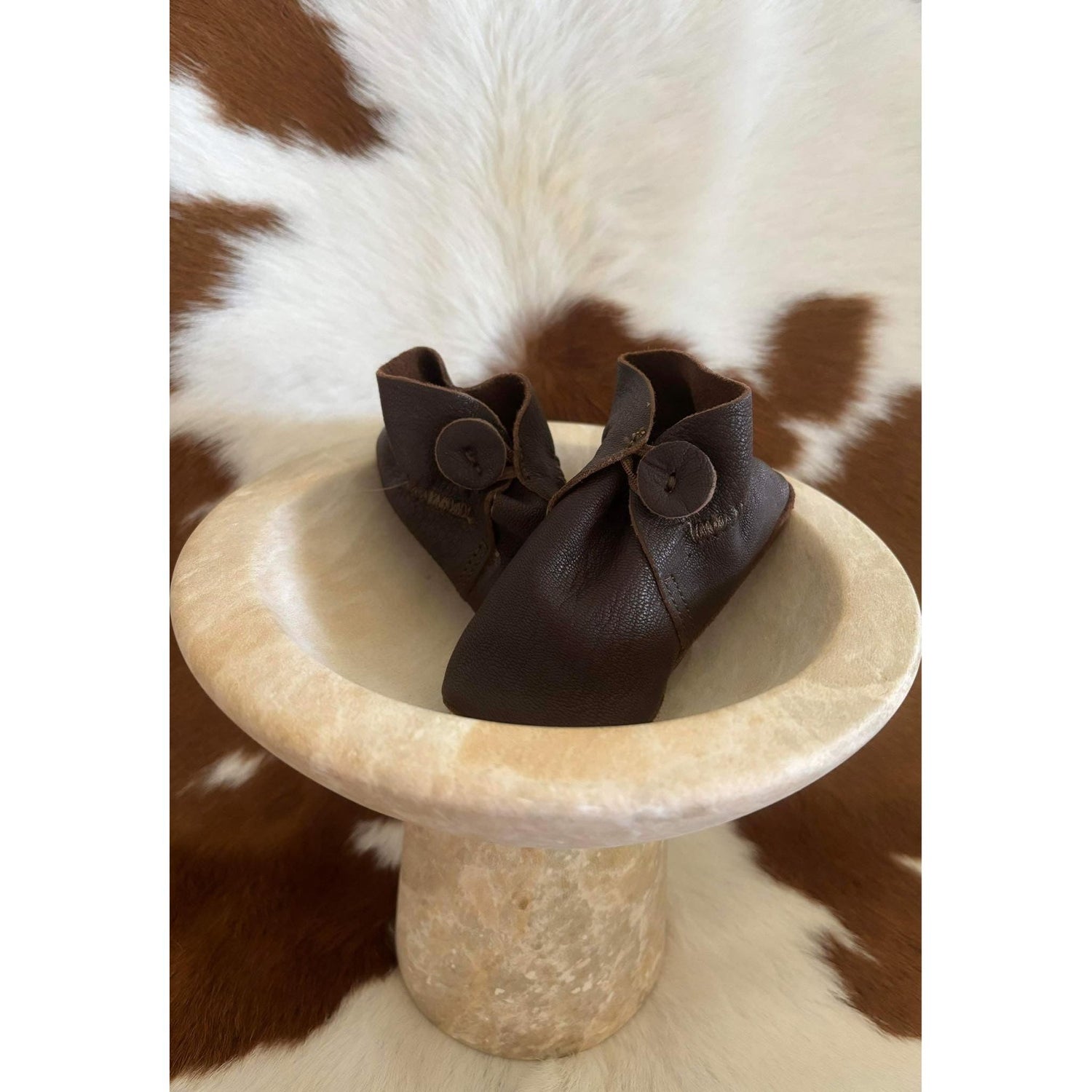 Leather Baby Booties