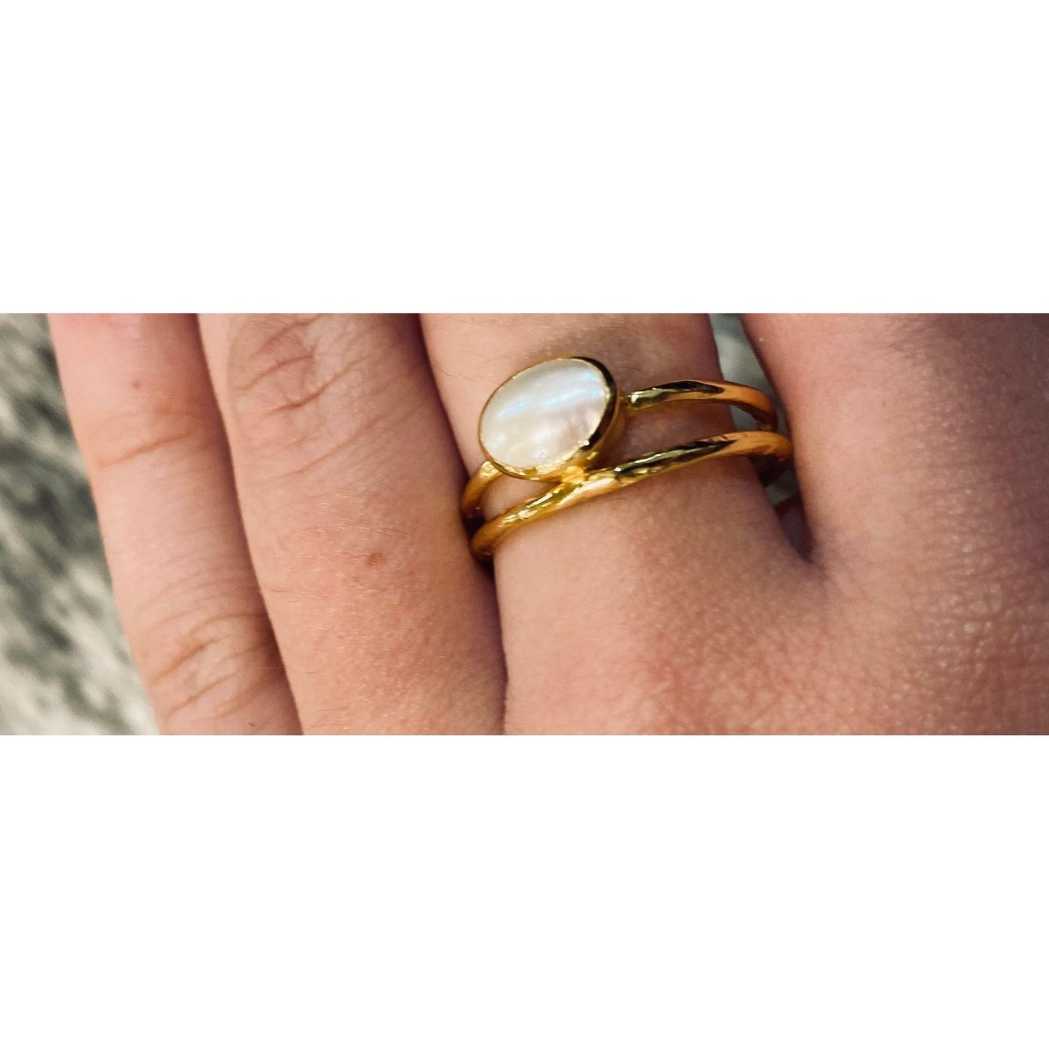 Pearl and Yellow Gold ring 