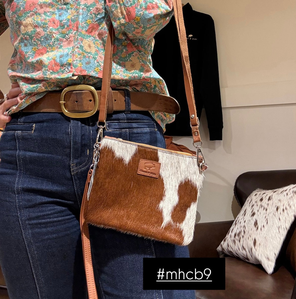 Midi Hide Clutch/ Crossbody bag 