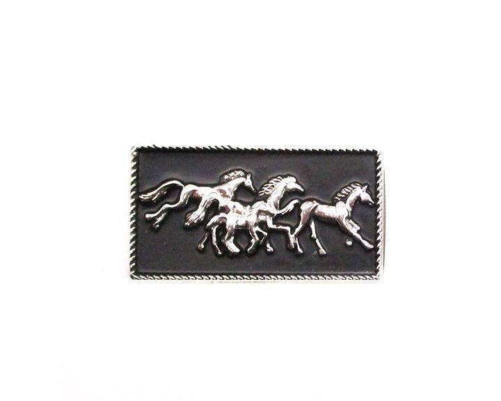 Western Running Horse Money Clip
