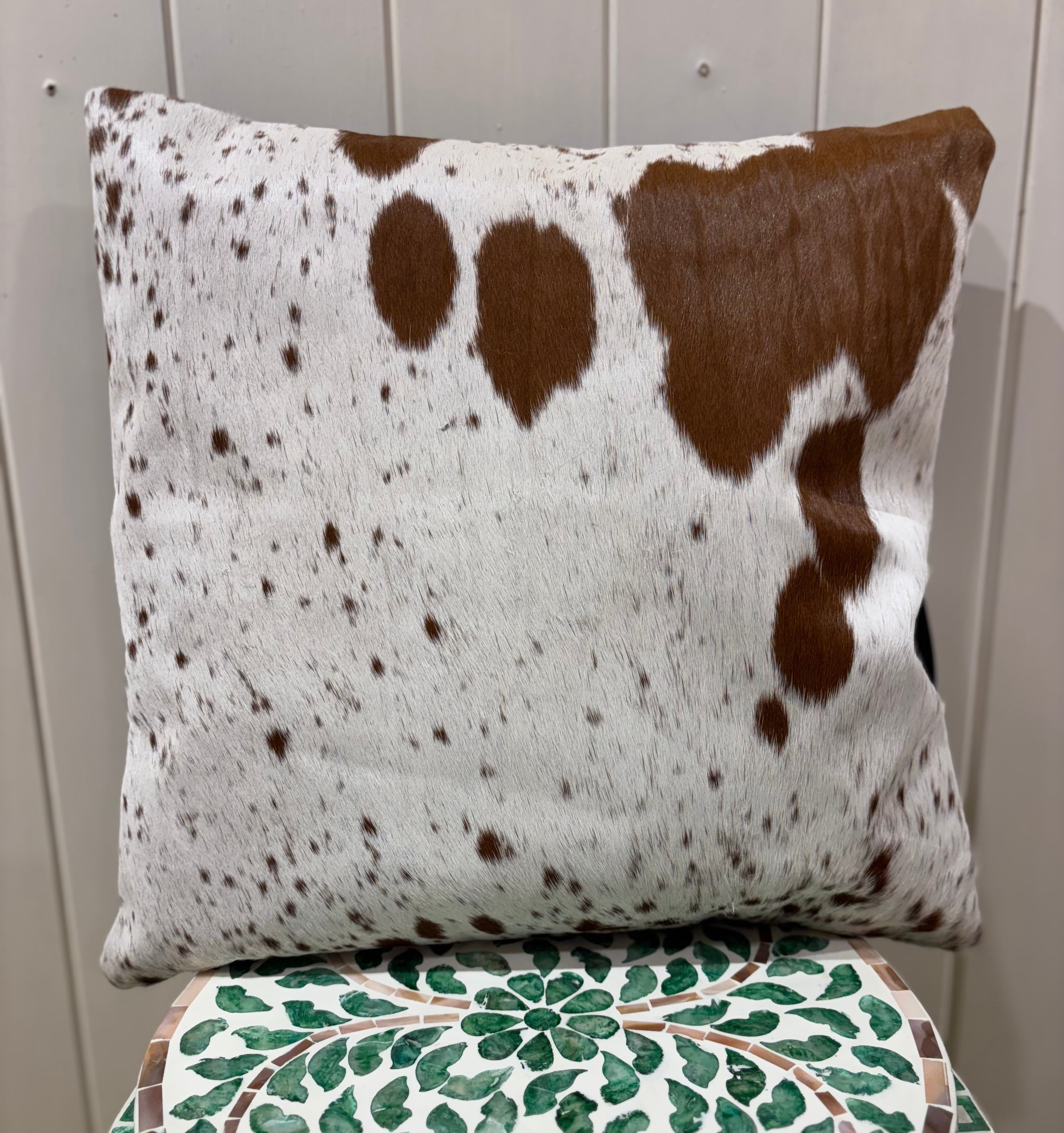 Hide and leather Cushion 