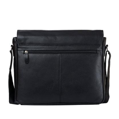 Leather Laptop Bag Berlin - Black GW588BLK