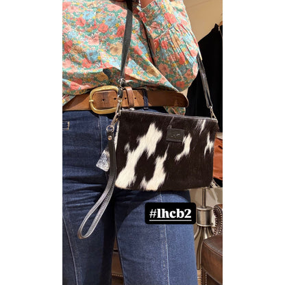 Large Hide Clutch/ Crossbody bag 