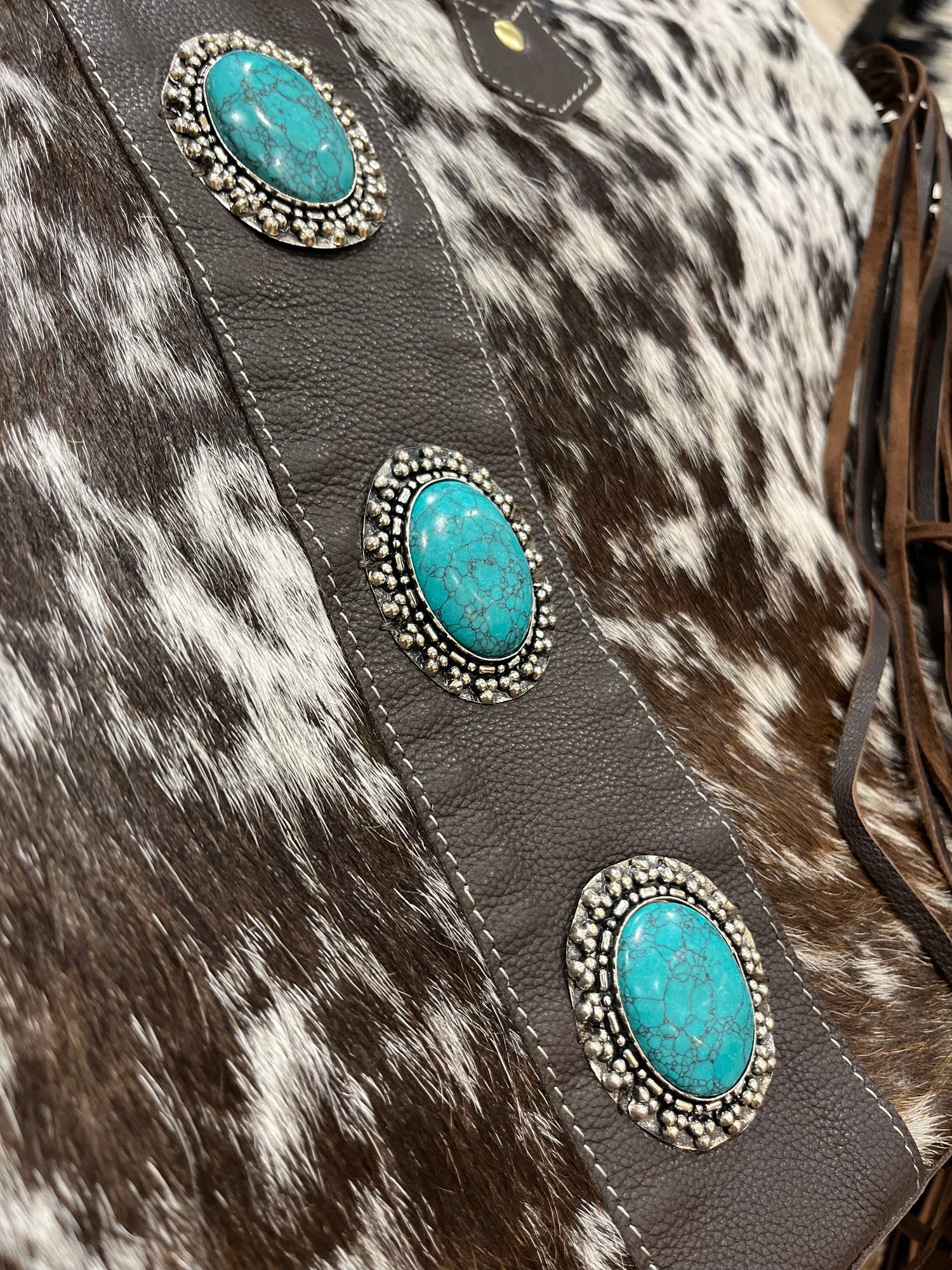 The Yellowstone Handbag with turquoise detail 