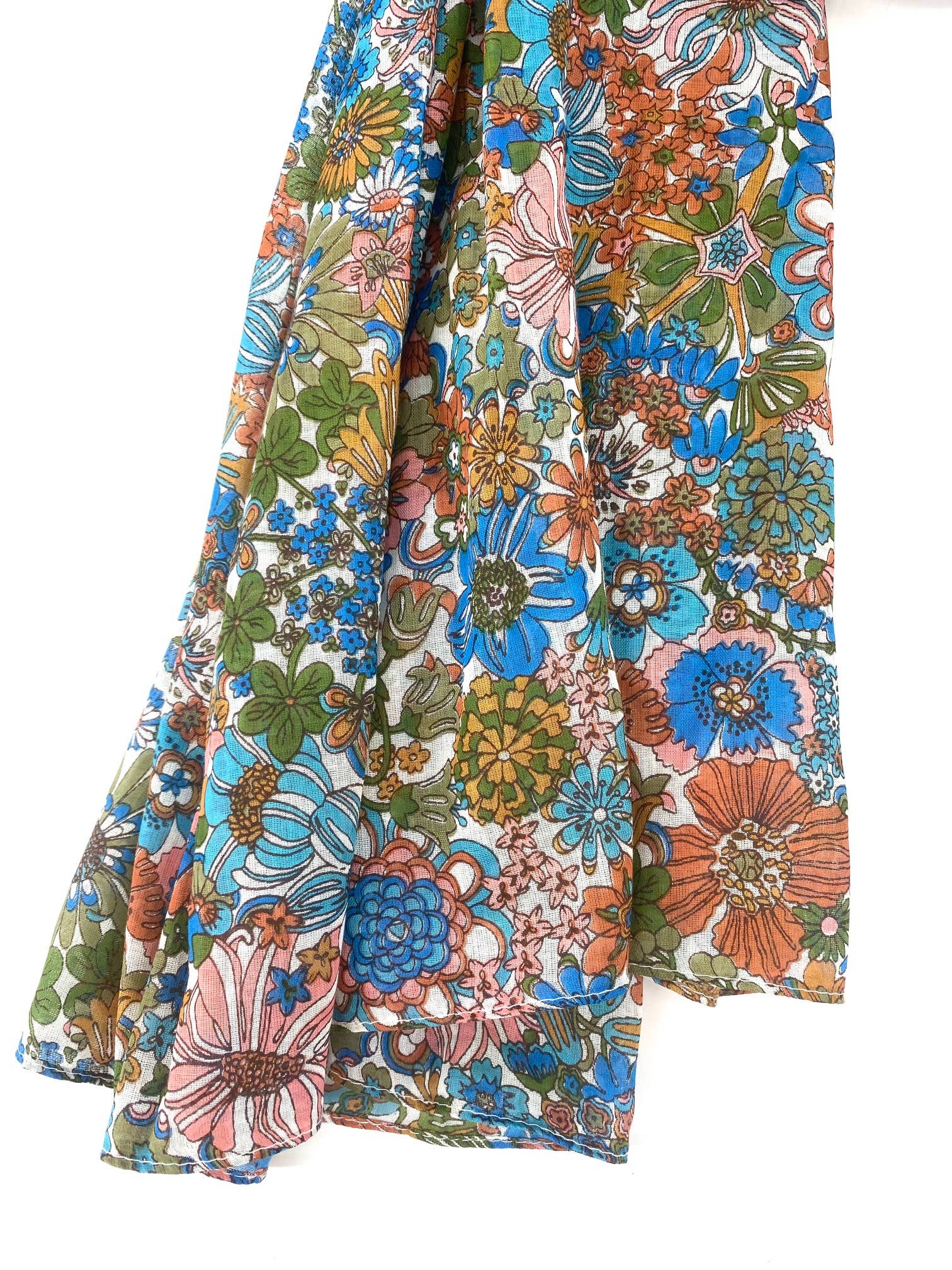 Floral printed 100% cotton scarf pareo 3
