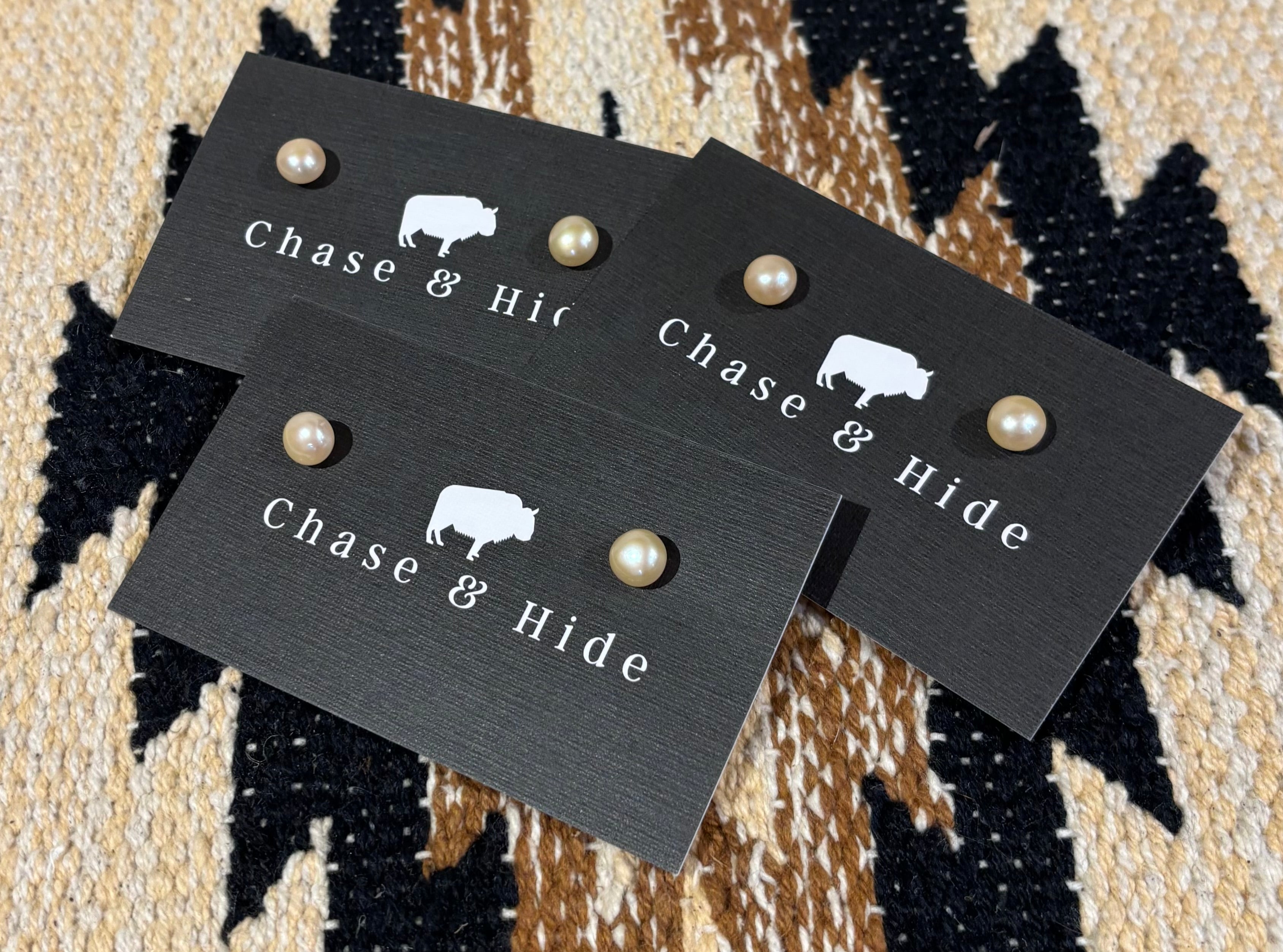 Pink Pearl Studs 8.5mm 