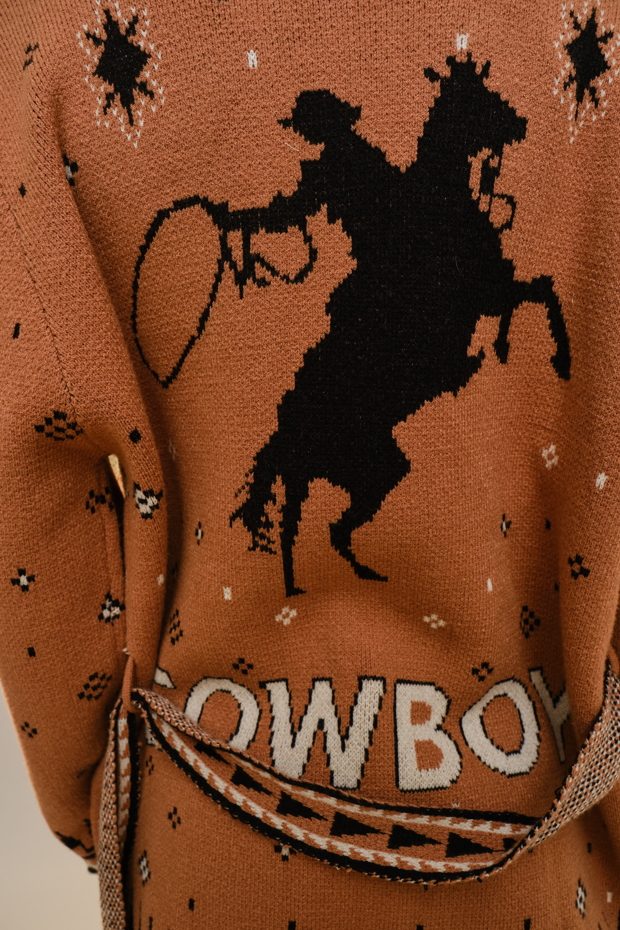 Cowboy Knit Belted Cardigan