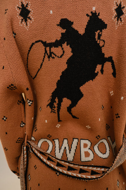 Cowboy Knit Belted Cardigan