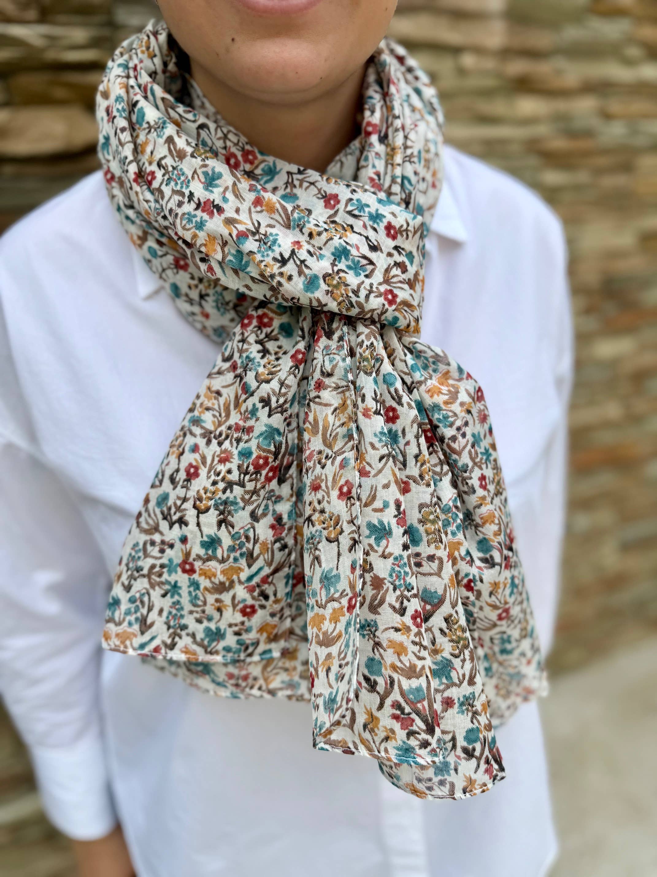 Liberty 100% Cotton Scarf Sarong - 8
