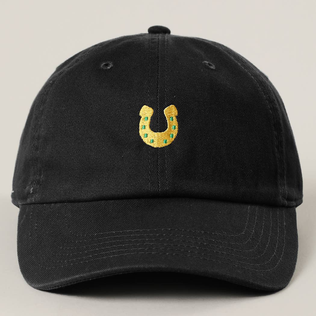 Mini Horseshoe Embroidery Baseball Cap