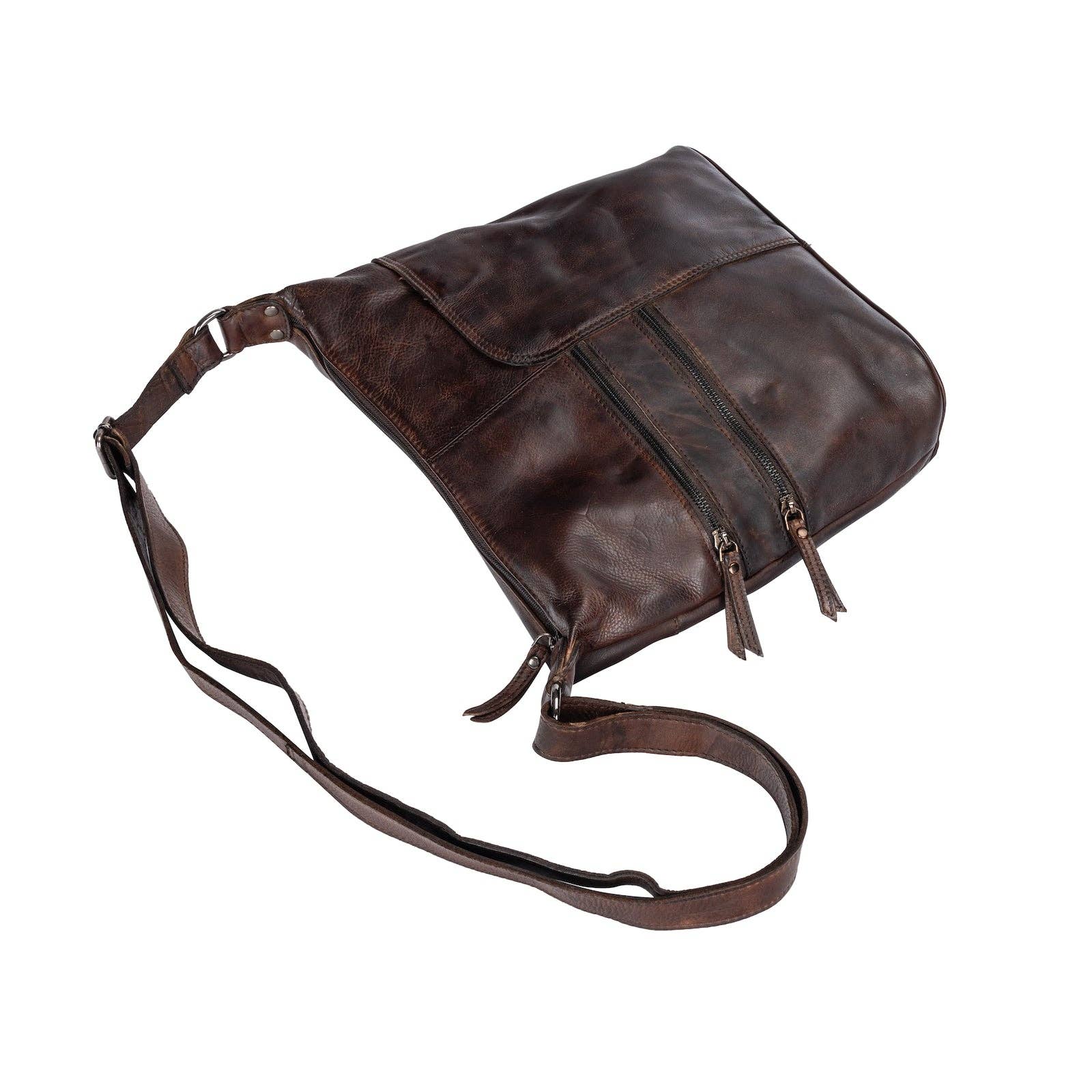 Leather Shoulder bag Bianca Brown GW6847BRN
