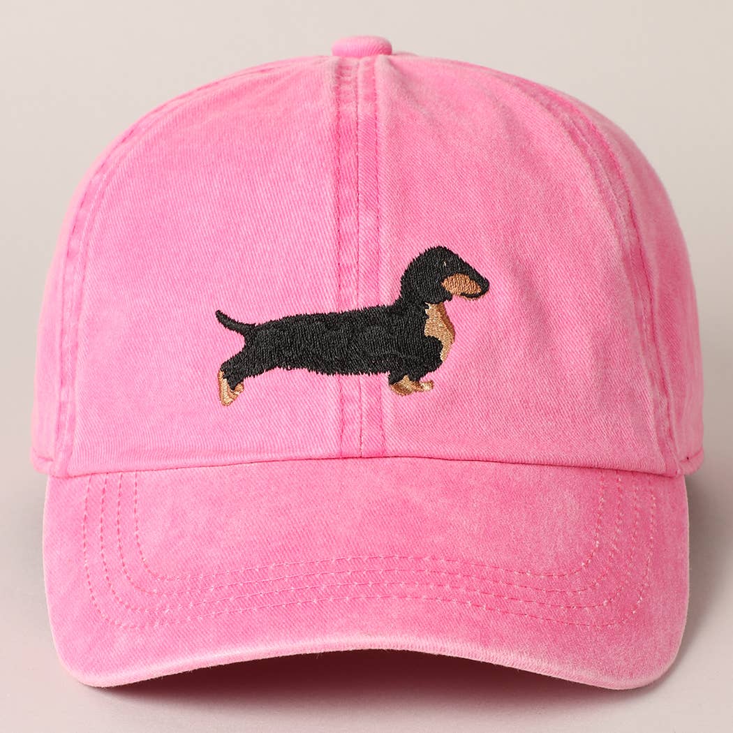 Dachshund Embroidered Baseball Dad Cap