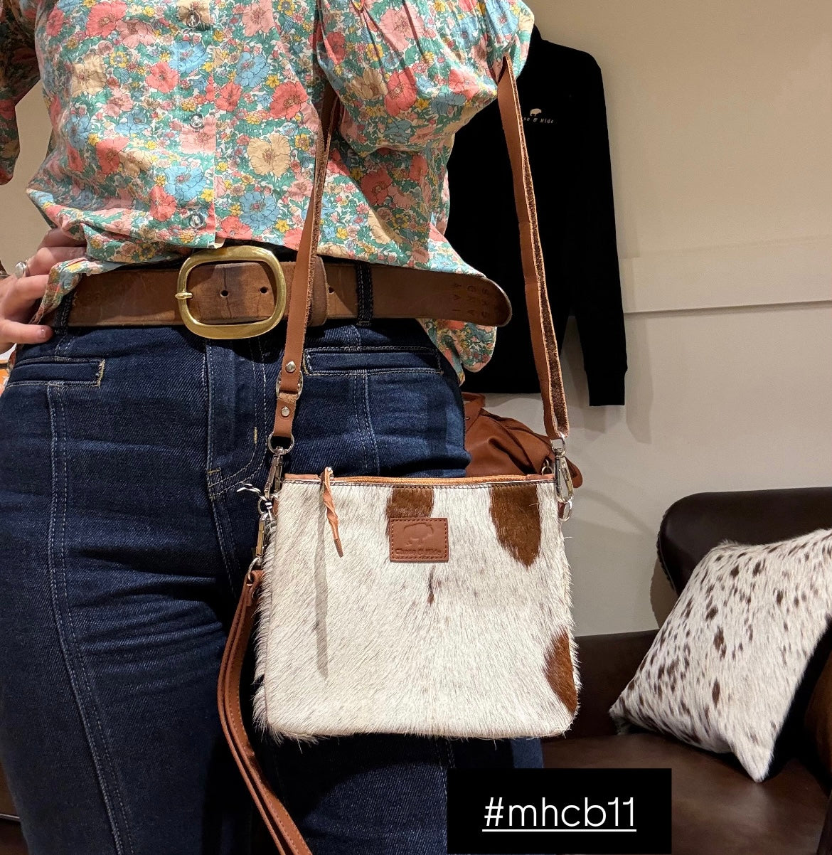 Midi Hide Clutch/ Crossbody bag 