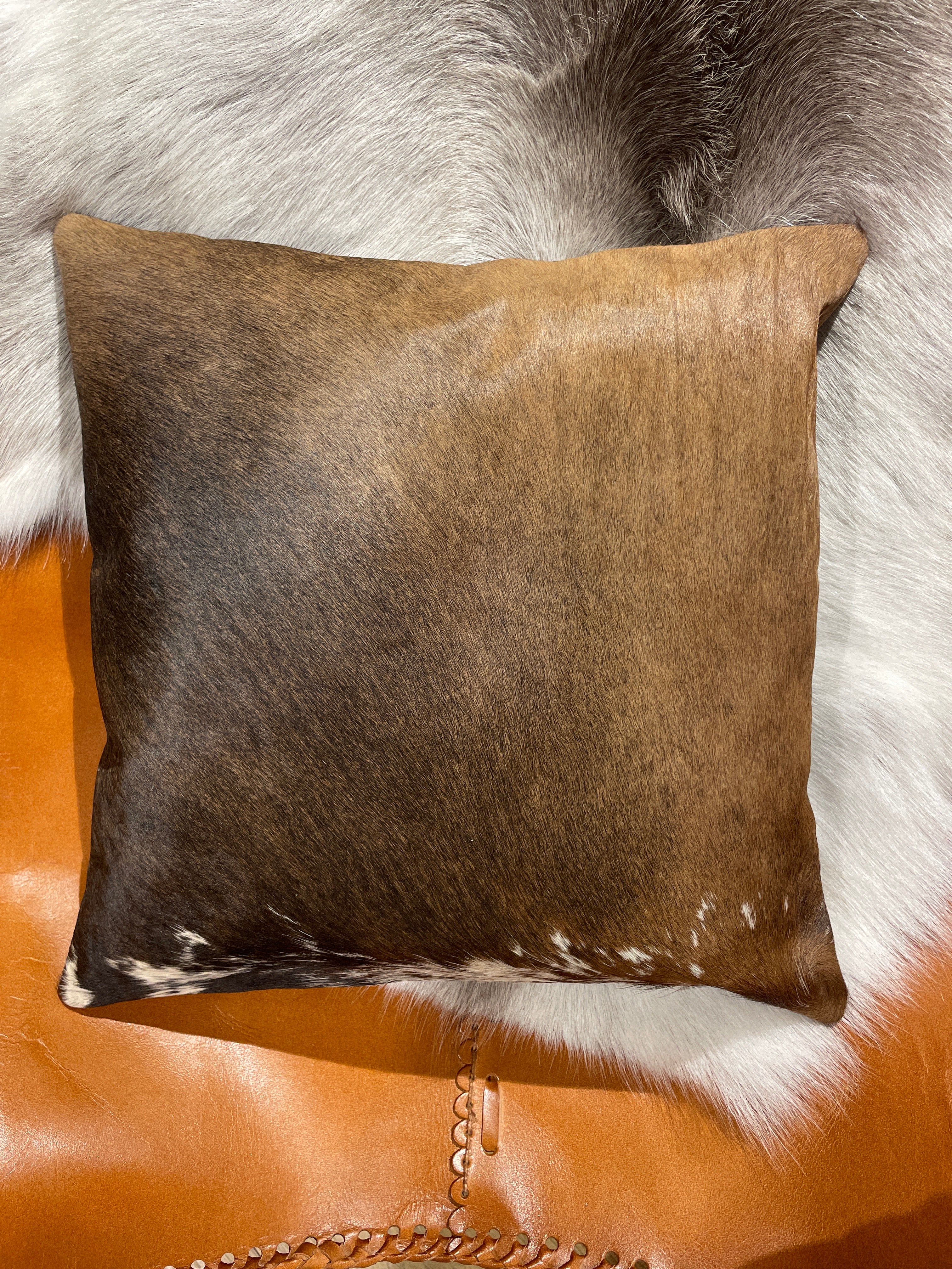 Hide and leather Cushion 
