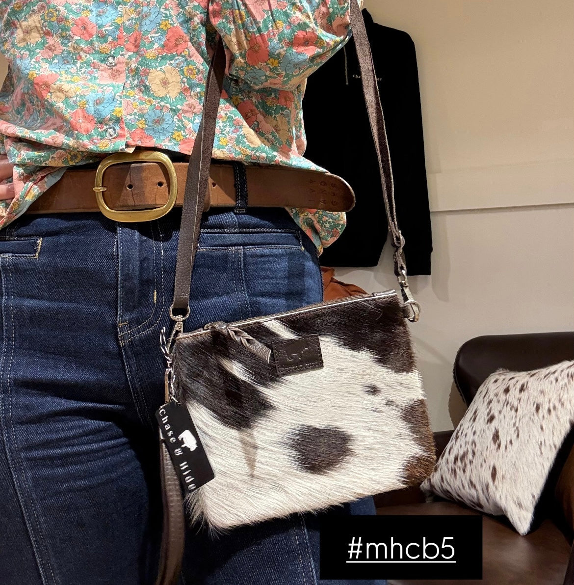 Midi Hide Clutch/ Crossbody bag 
