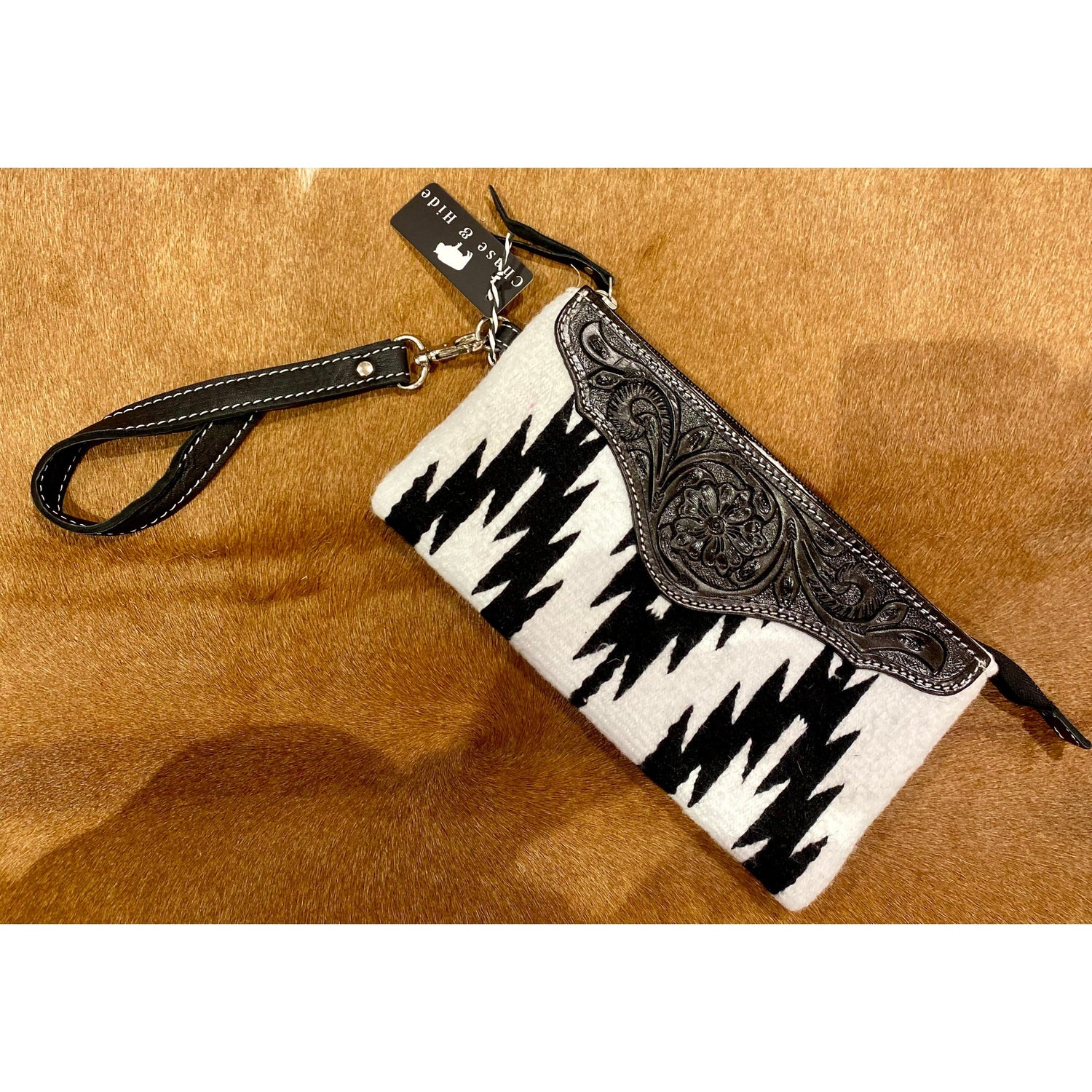 Tia Saddle Blanket Clutch 