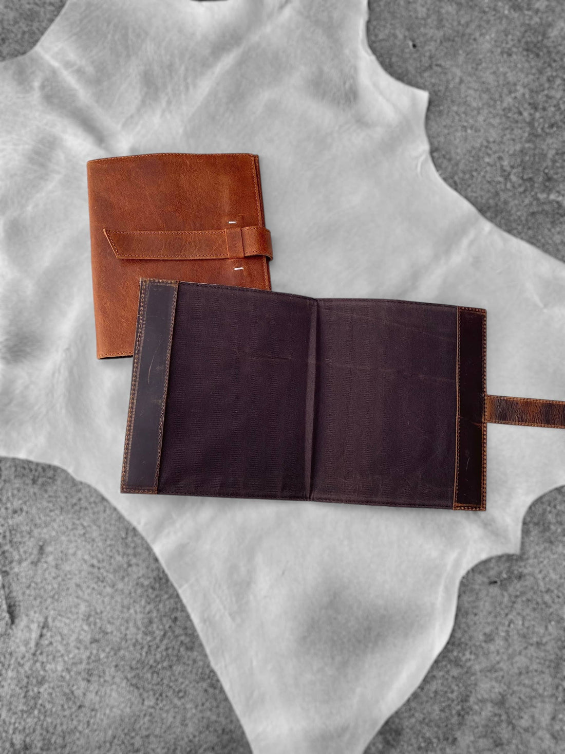 Cowhide Book Cover 