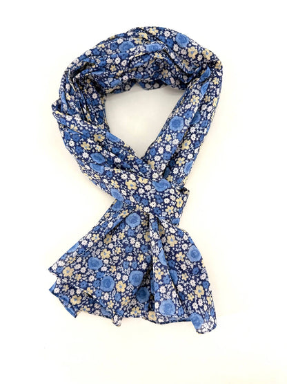 Liberty-print cheche scarf 100% cotton - Timeless elegance 2