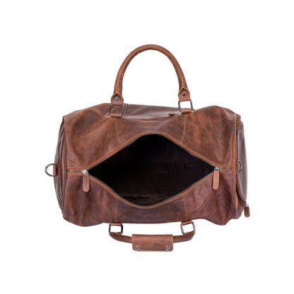 Leather Overnight Bag Milan - Rugged Leather -  