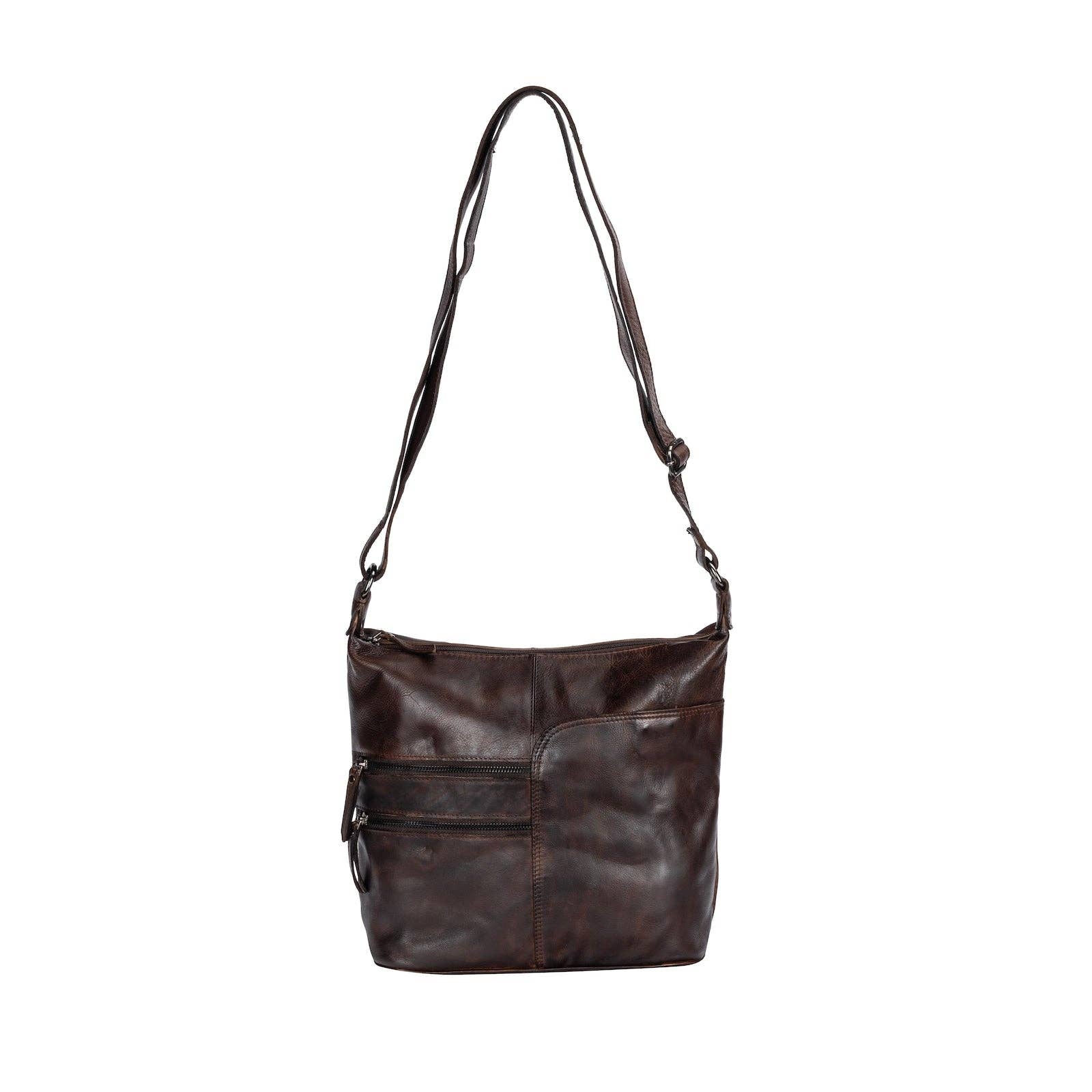 Leather Shoulder bag Bianca Brown GW6847BRN