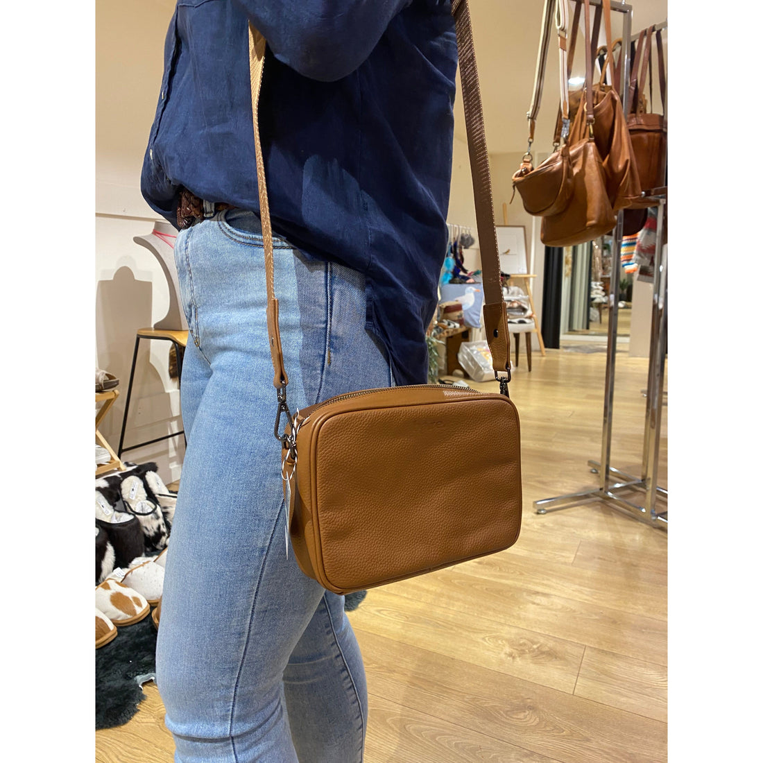 Esme Bare Tan Cross Body Bag 