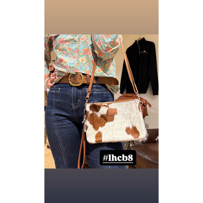 Large Hide Clutch/ Crossbody bag 