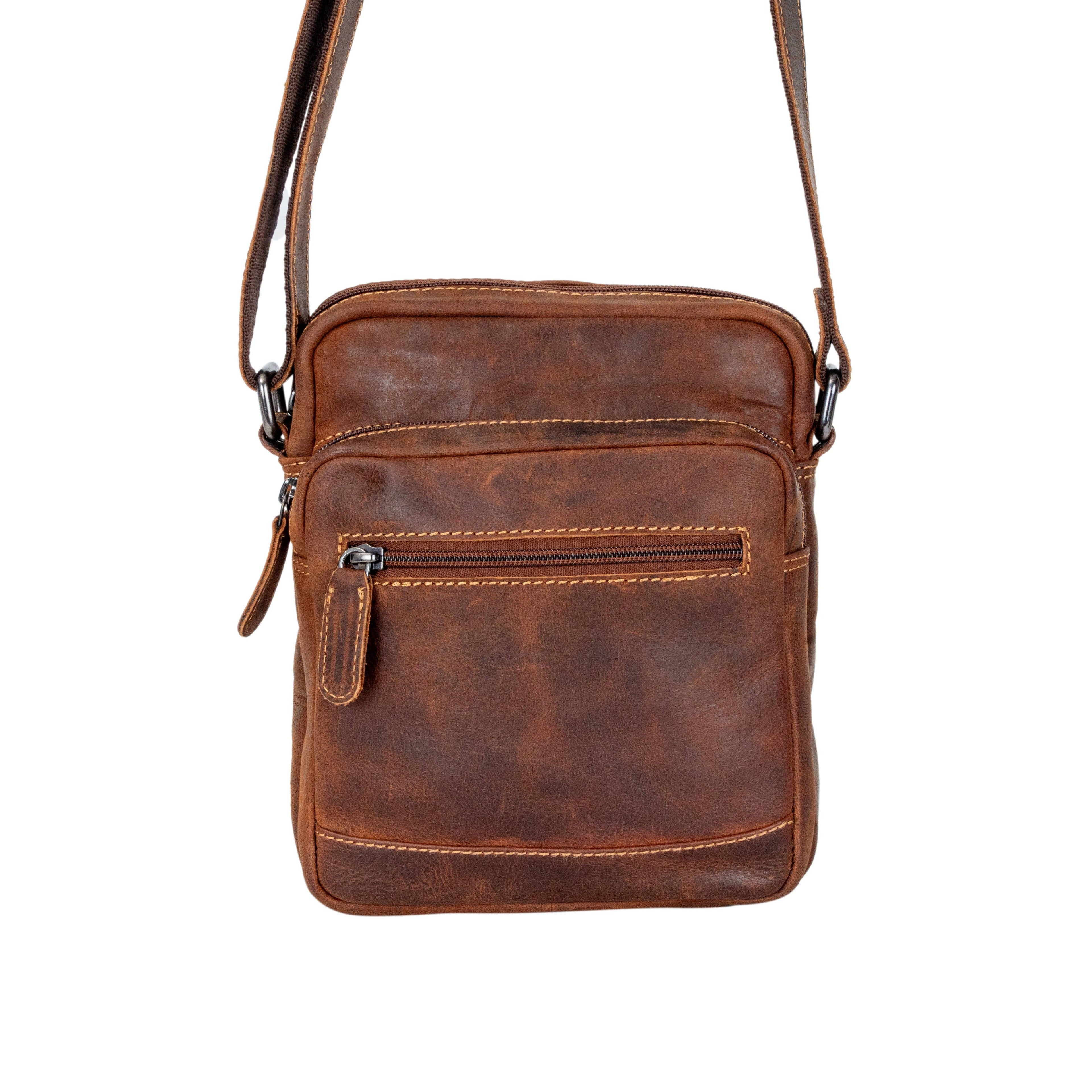 Greenwood Leather Dalton Vintage Messenger Bag