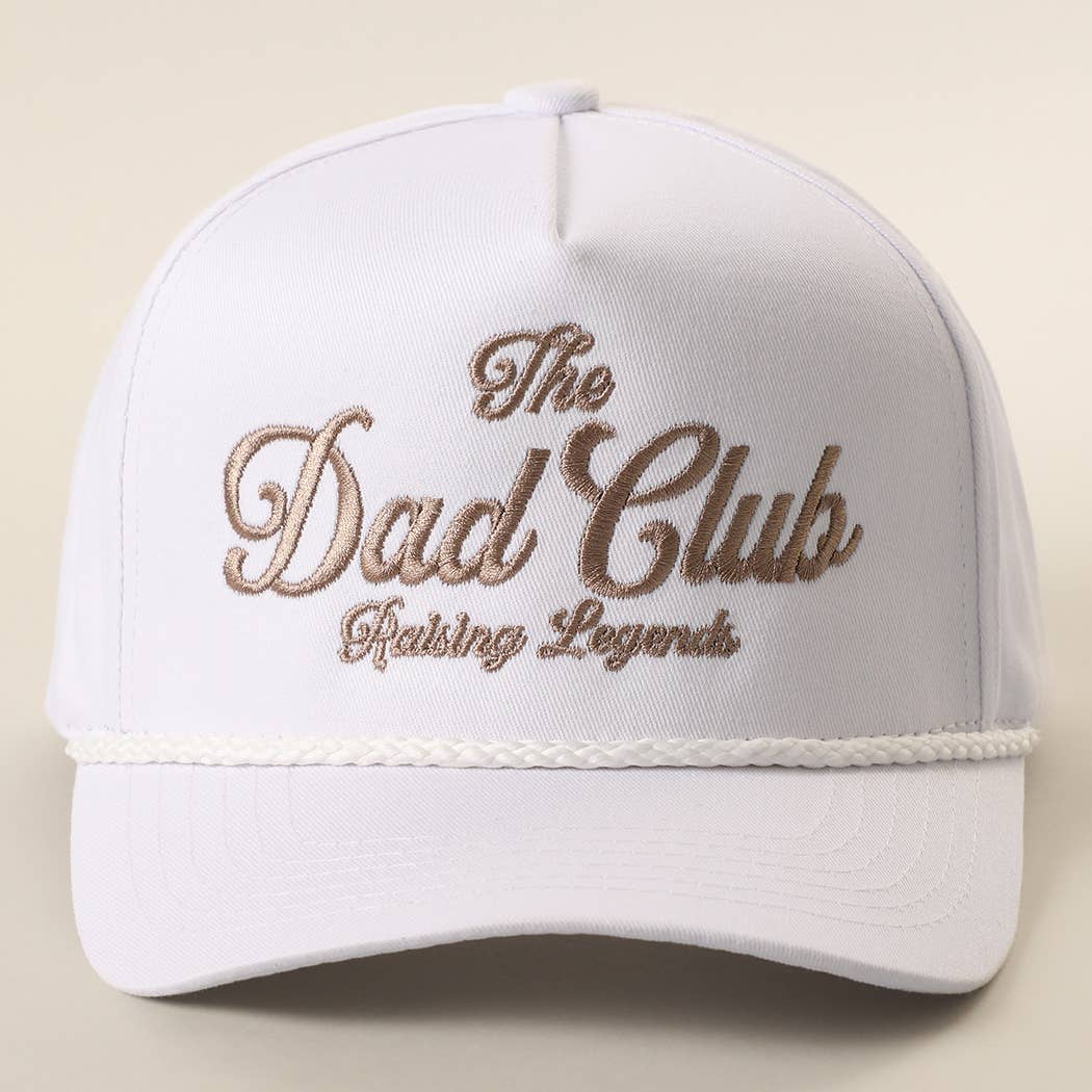 The Dad Club Raising Legends Embroidered Rope Trucker Hat