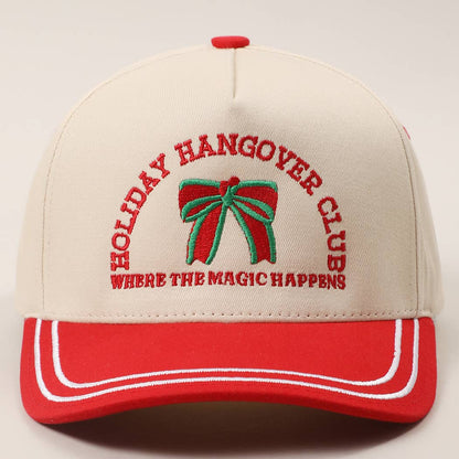 HOLIDAY HANGOVER CLUB Double Stitch Trucker Hat
