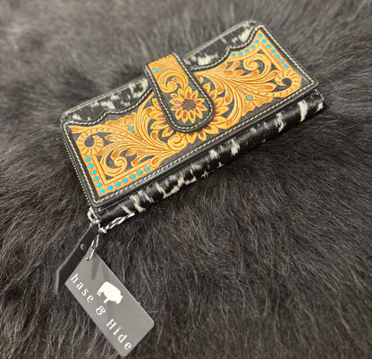 Sunflower Tooling Wallet - AB34