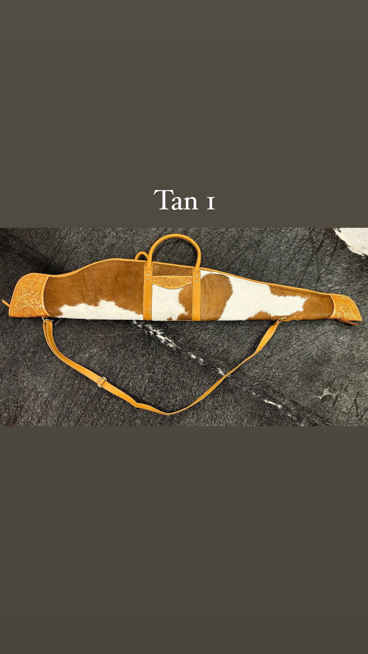 Rifle / Gun Case Cowhide and Tooling