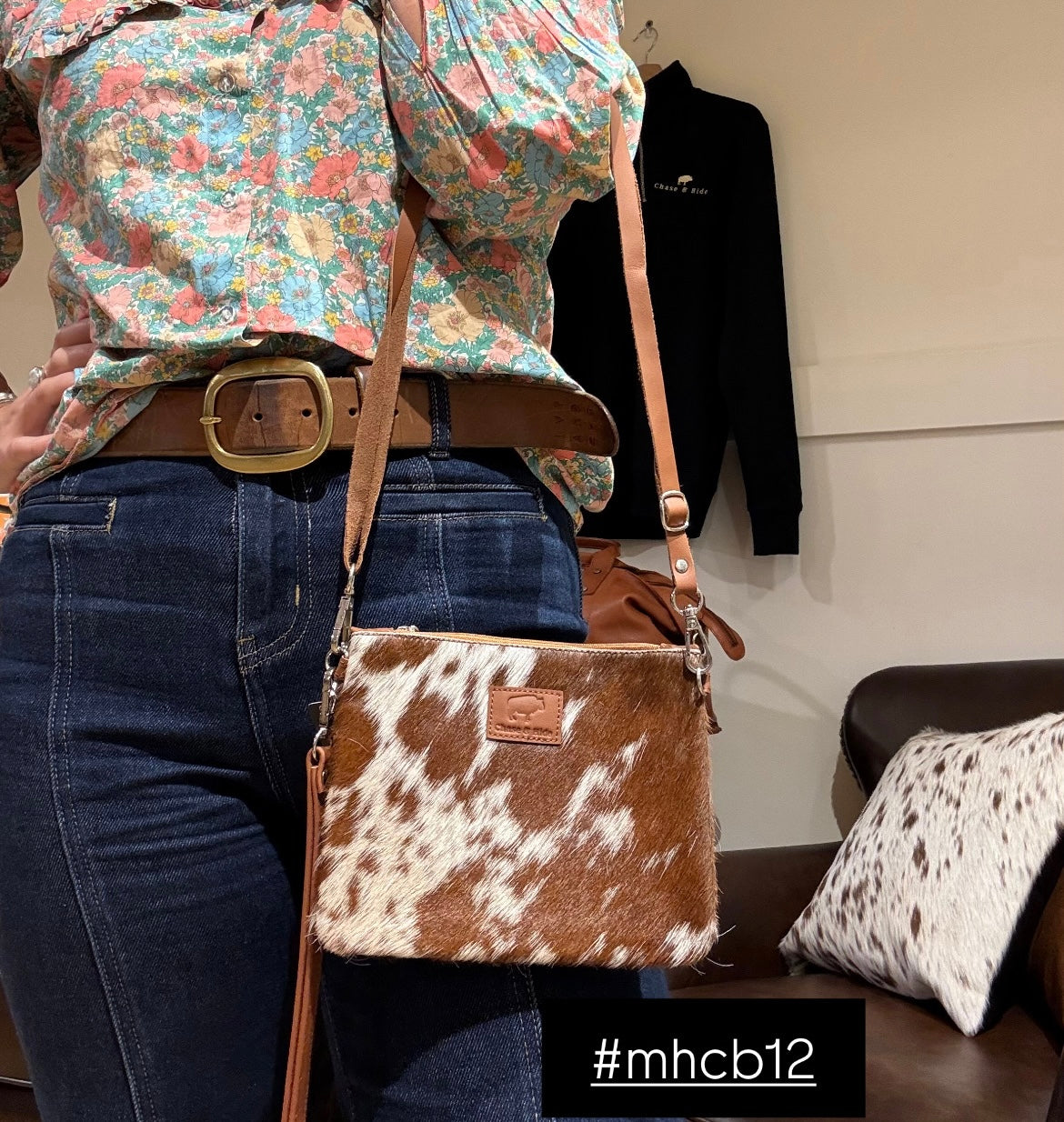 Midi Hide Clutch/ Crossbody bag 