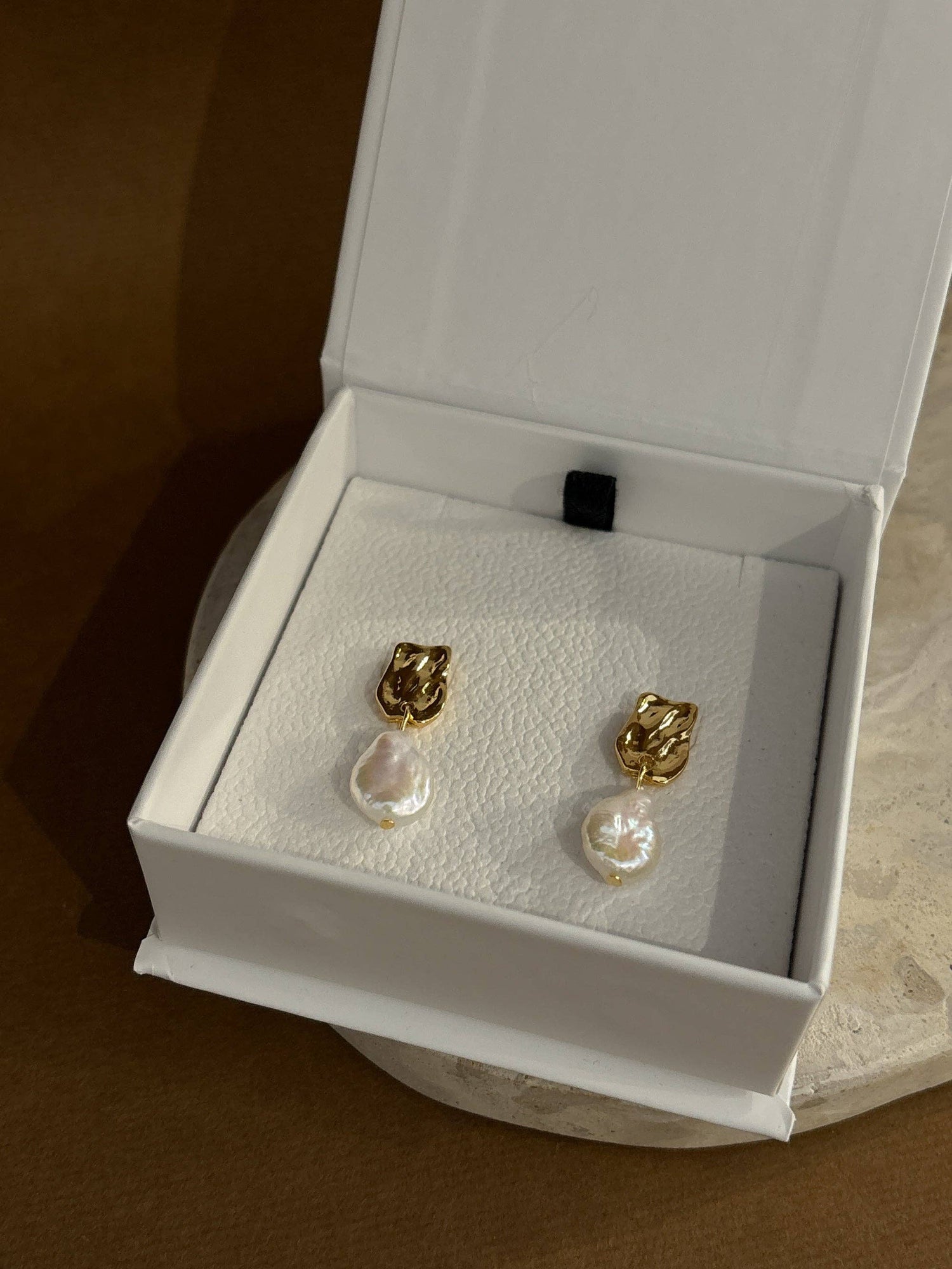 Messina Pearl 18K Gold Plated Earrings
