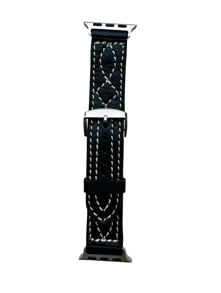 Boot Stitch Leather Apple Watch Strap - WS103/WS104