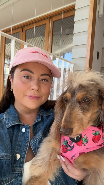 Pink Dog Mum Baseball Cap