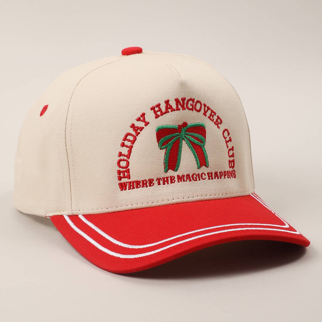 HOLIDAY HANGOVER CLUB Double Stitch Trucker Hat