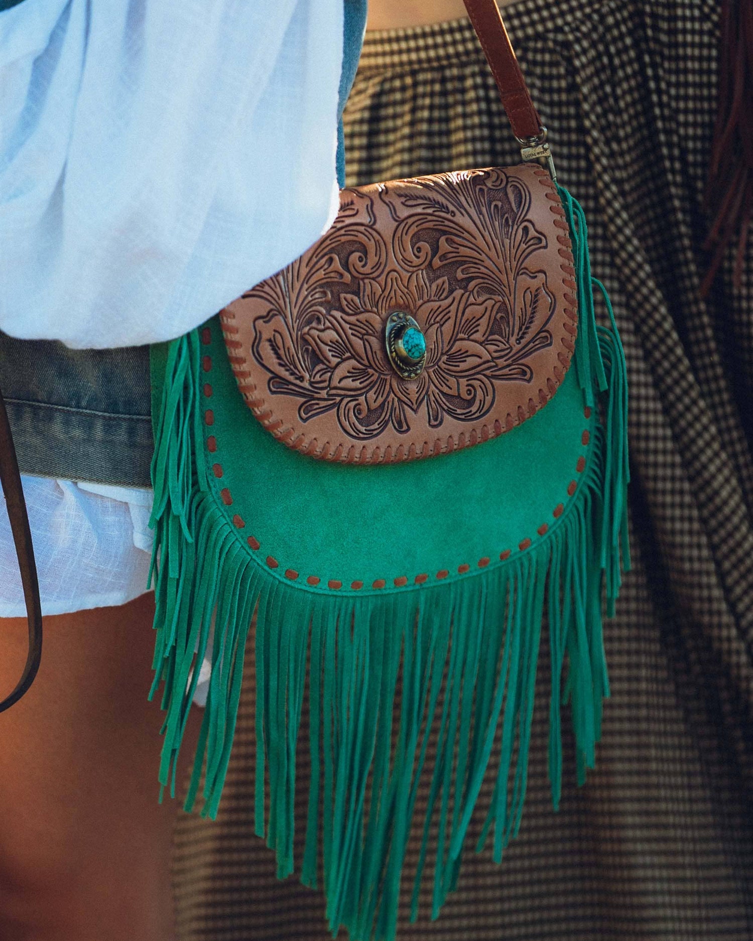 Buffalo Stone Bag