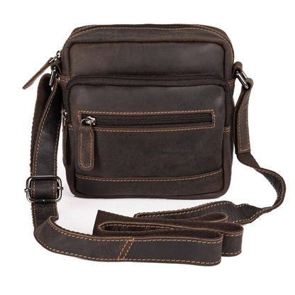 Leather Shoulder Bag Oliver- Brown GW355012BRN