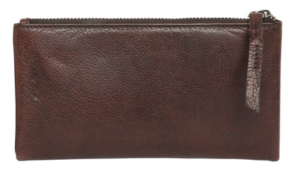 Ladies Leather Wallet 7633 Dark Brown