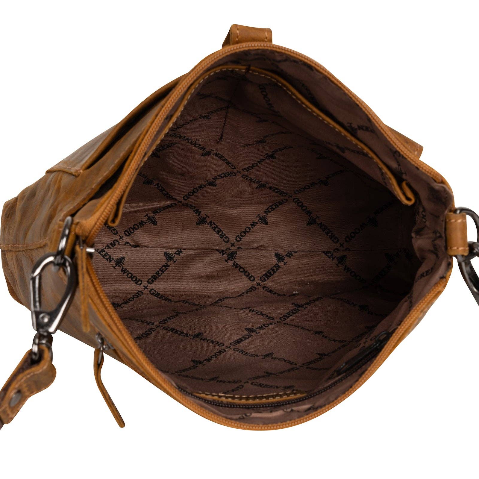 Leather Shoulder Bag Tauranga - Camel LD012CAM